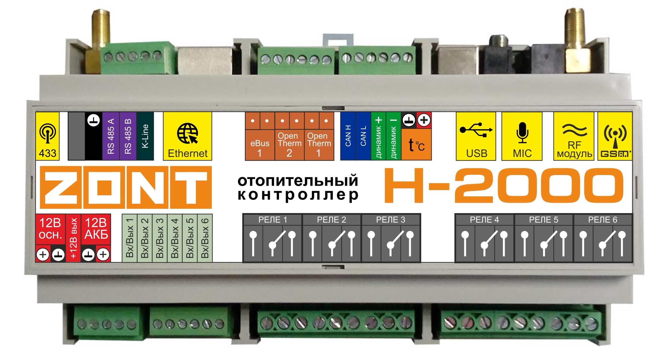 Универсальный контроллер ZONT H-2000